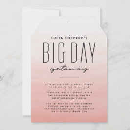 Bachelorette-partij voor de grote dag kaart