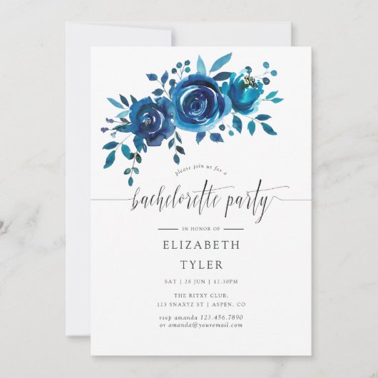 Bachelorette-partij voor de marine en witte Waterv Kaart (Voorkant)