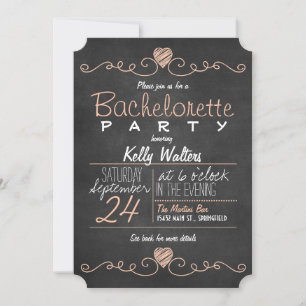 Bachelorette Partij voor Rotische peach & White Ch Kaart
