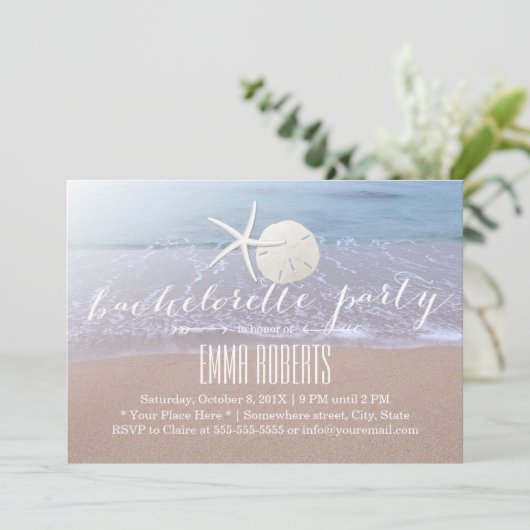 Bachelorette-partij voor strand- en zeeduivel kaart (Staand voorkant)