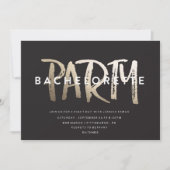 BACHELORETTE PARTIJINVITATIE // GOLD FOIL KAART (Voorkant)