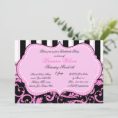 Bachelorette partijuitnodiging voor merken en pant kaart (Staand voorkant)