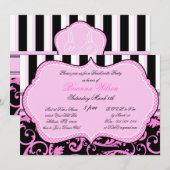 Bachelorette partijuitnodiging voor merken en pant kaart (Voorkant / Achterkant)