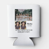 Bachelorette Party, aangepast 3 Foto collage Blikjeskoeler (Achterkant)