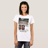 Bachelorette Party, aangepast 3 Foto collage T-shirt (Voorkant volledig)