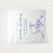 Bachelorette Party Achtergrond Fotocabine Wandkleed (Voorkant (horizontaal))