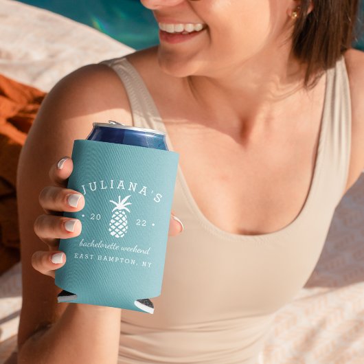 Bachelorette Party ananas | Gepersonaliseerd Blikjeskoeler