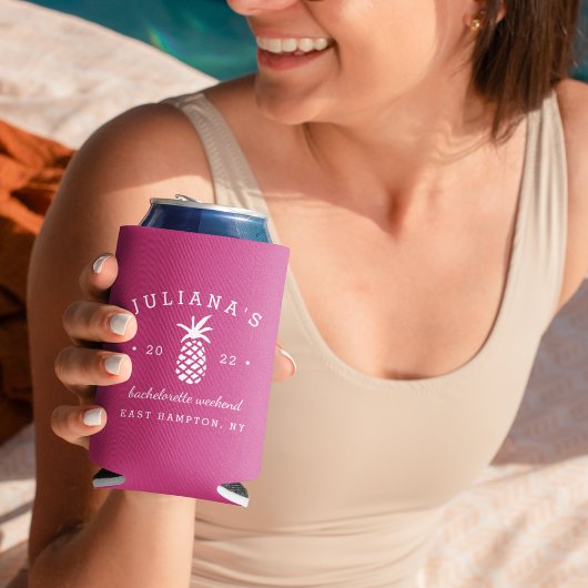 Bachelorette Party ananas | Gepersonaliseerd Blikjeskoeler