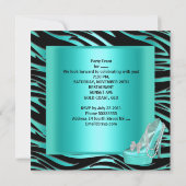 Bachelorette Party Aqua Blauwgroen Blue Turquoise  Kaart (Achterkant)