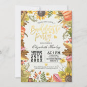 Bachelorette Party Autumn Maple Herfst Leaf Pumpki Kaart (Voorkant)