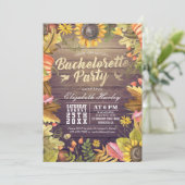 Bachelorette Party Autumn Maple Herfst Leaf Pumpki Kaart (Staand voorkant)
