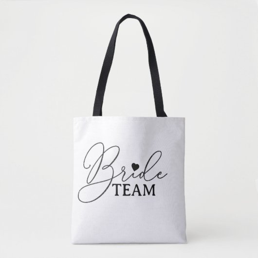 Bachelorette party  bag bride team tote bag (Voorkant)