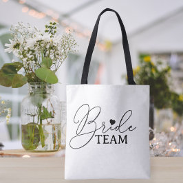 Bachelorette party bag bride team tote bag