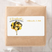 Bachelorette Party ballonnen Papierlabel label lab (Insitu)