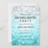 Bachelorette Party Beach Ombre Glitter Lights Kaart (Voorkant)