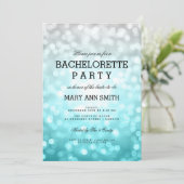 Bachelorette Party Beach Ombre Glitter Lights Kaart (Staand voorkant)