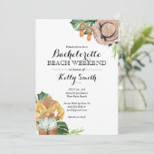 Bachelorette Party Beach Weekend 4 dag reisroute Kaart (Staand voorkant)