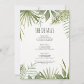 Bachelorette Party Beach Weekend Itinerary Invitat Kaart (Achterkant)