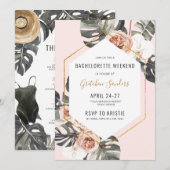 Bachelorette Party Beach Weekend Itinerary Kaart (Voorkant / Achterkant)