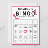 Bachelorette Party Bingo Game Kaart (Voorkant)
