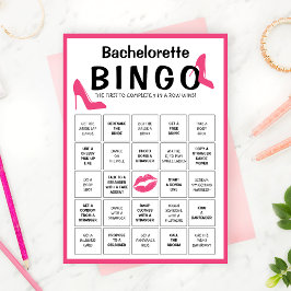  Bachelorette Party Bingo Game Kaart