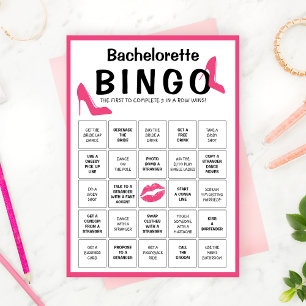  Bachelorette Party Bingo Game Kaart