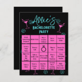 Bachelorette Party Bingo Las Vegas Informatiekaartje (Voorkant / Achterkant)