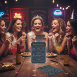 Bachelorette Party Bingo spel | Leuk Vrijgezellenf Kaart