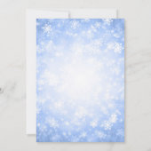 Bachelorette Party Blue Winter Wonderland Kaart (Achterkant)
