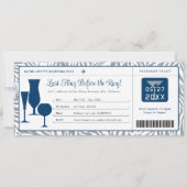 Bachelorette Party Boarding Pass Kaart (Voorkant)