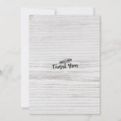 Bachelorette Party Boho Floral Feather Rustic Wood Kaart (Achterkant)