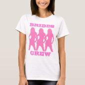 Bachelorette party bridde crew t-shirt (Voorkant)