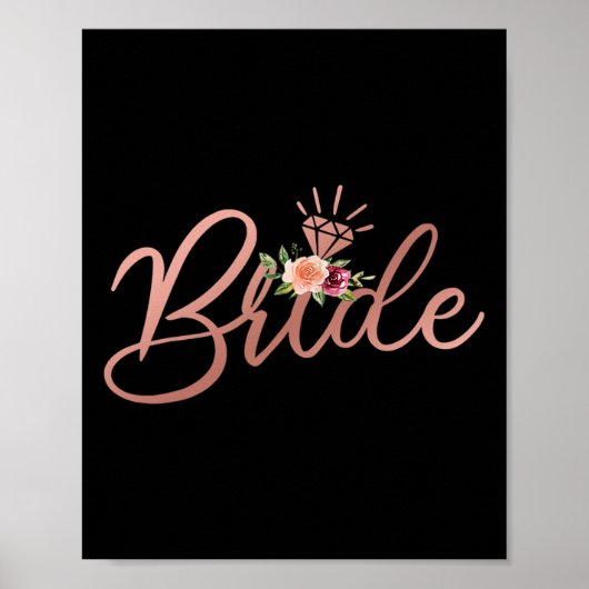 Bachelorette Party Bride Bridal Wedding Shower Gif Poster (Voorkant)