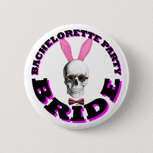 Bachelorette party bride ronde button 5,7 cm (Voorkant)