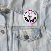 Bachelorette party bride ronde button 5,7 cm (In situ)