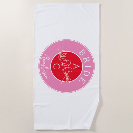 Bachelorette Party bride Strandlaken (Voorkant)