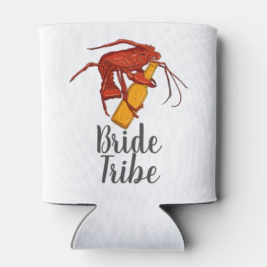 Bachelorette Party Bride Tribe Lobster Custom Blikjeskoeler (Achterkant)