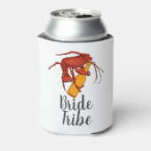 Bachelorette Party Bride Tribe Lobster Custom Blikjeskoeler (Blikje Achterkant)