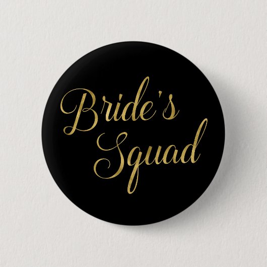 Bachelorette Party Bride's Squad Ronde Button 5,7 Cm (Voorkant)