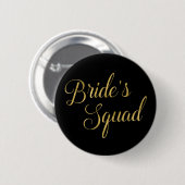 Bachelorette Party Bride's Squad Ronde Button 5,7 Cm (Voorkant /achterkant)