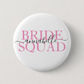 Bachelorette Party Bridesmaid Bride Squad Ronde Button 5,7 Cm (Voorkant)