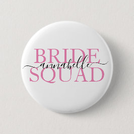 Bachelorette Party Bridesmaid Bride Squad Ronde Button 5,7 Cm