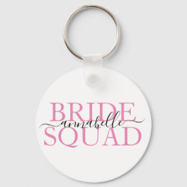 Bachelorette Party Bridesmaid Bride Squad Sleutelhanger