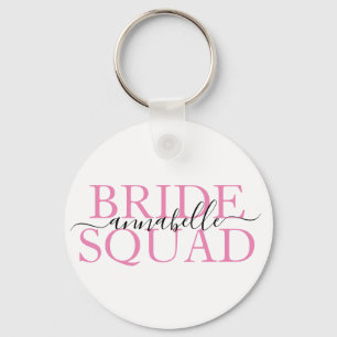 Bachelorette Party Bridesmaid Bride Squad Sleutelhanger