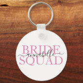 Bachelorette Party Bridesmaid Bride Squad Sleutelhanger (Voorkant)