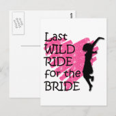 Bachelorette Party Briefkaart (Voorkant / Achterkant)