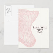 Bachelorette Party Briefkaart (Voorkant / Achterkant)