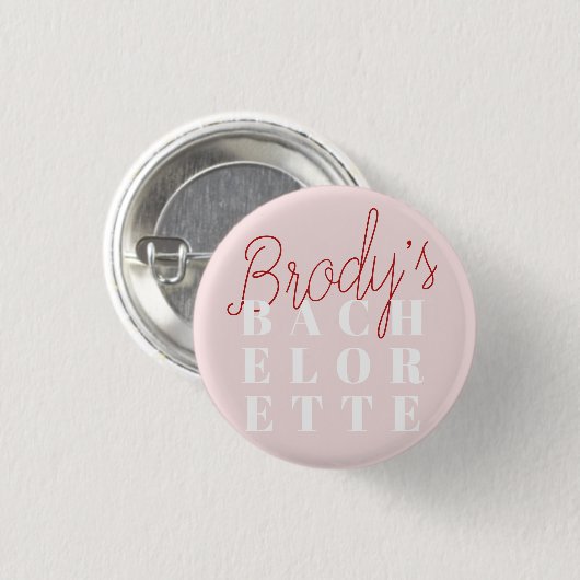 Bachelorette Party - Brody Ronde Button 3,2 Cm (Voorkant /achterkant)
