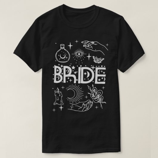 Bachelorette Party Bruid & Bruidsmeisjes Meisje He T-shirt (Design voorkant)