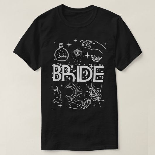 Bachelorette Party Bruid & Bruidsmeisjes Meisje He T-shirt (Design voorkant)